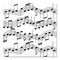 Party Central Club Pack of 192 Black and White Musical Notes Disposable Luncheon Party Napkins 5"
